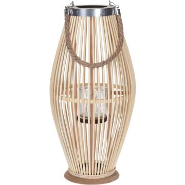 DoaBuy lantaarn bamboe 24x48 cm natuurlijk