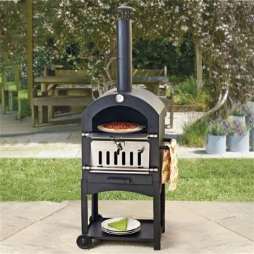 ProGarden Barbecue pizzaoven zwart