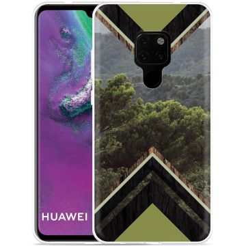 Huawei Mate 20 Hoesje Forest wood