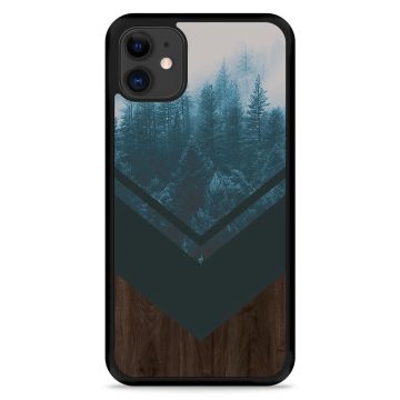 iPhone 11 Hardcase hoesje Forest wood - Designed by Cazy