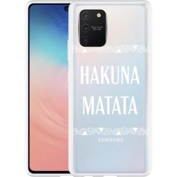 Samsung Galaxy S10 Lite Hoesje Hakuna Matata white