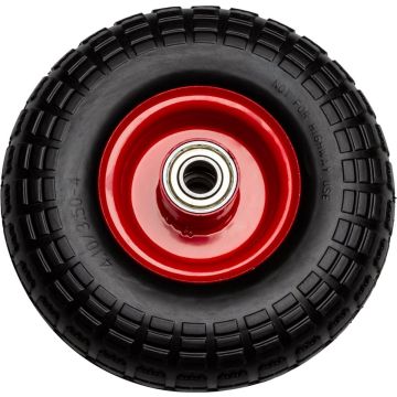 Los wiel 10'' massief rubber ijzeren velg voor steekwagen