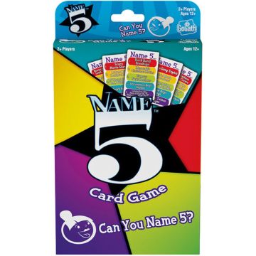 Name 5 Card Game - Kaartspel - Trivia - Kun je er vijf noemen?