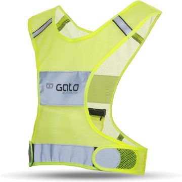Gato Sports X Vest Reflective Neongeel Maat S