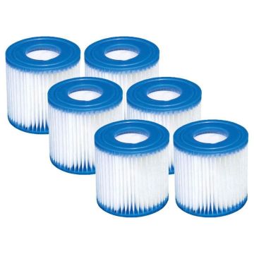 Zwembad filters 6 stuks - Intex type H pomp - vervangingsfilters