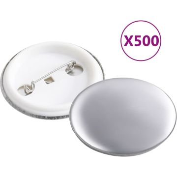 vidaXL Buttononderdelen 500 st 37 mm