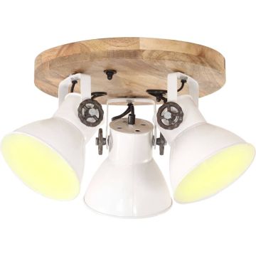 vidaXL Plafondlamp industrieel 25 W E27 42x27 cm wit