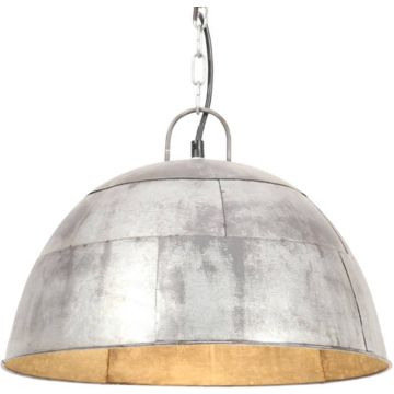 vidaXL Hanglamp industrieel vintage rond 25 W E27 41 cm zilverkleurig