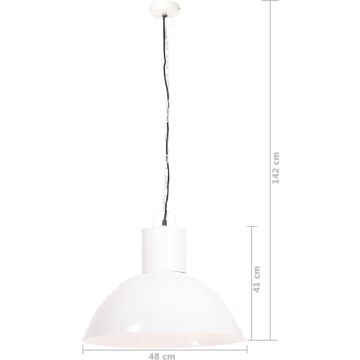 Hanglamp rond 25 W E27 48 cm wit