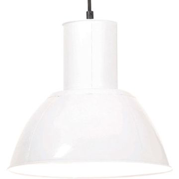 vidaXL Hanglamp rond 25 W E27 28.5 cm wit