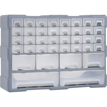 vidaXL Organiser met 40 lades 52x16x37,5 cm