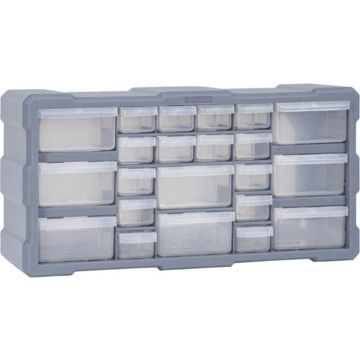 vidaXL Organiser met 22 lades 49x16x25,5 cm