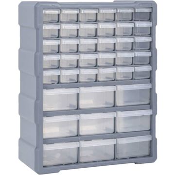 vidaXL Organiser met 39 lades 38x16x47 cm