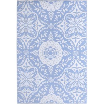 vidaXL Buitenkleed 190x290 cm PP babyblauw