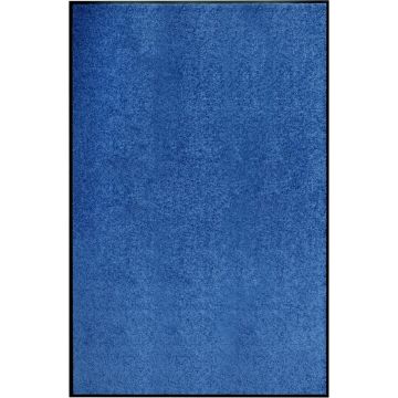 vidaXL Deurmat wasbaar 120x180 cm blauw