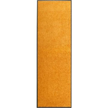 vidaXL Deurmat wasbaar 60x180 cm oranje