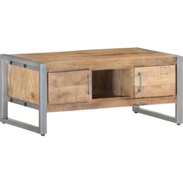 vidaXL Salontafel 95x50x40 cm ruw mangohout