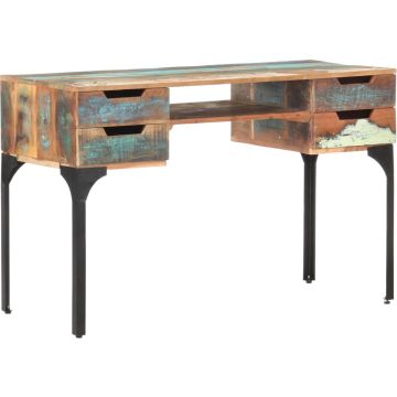 vidaXL Bureau 118x48x75 cm massief gerecycled hout