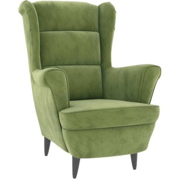 vidaXL Fauteuil fluweel lichtgroen