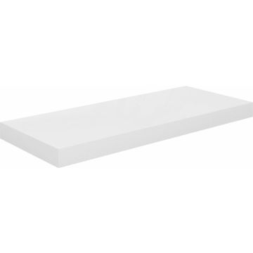 vidaXL Wandschap zwevend 60x23,5x3,8 cm MDF hoogglans wit