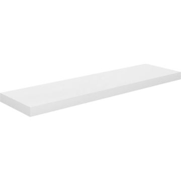 vidaXL Wandschap zwevend 90x23,5x3,8 cm MDF hoogglans wit