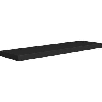 vidaXL Wandschap zwevend 90x23,5x3,8 cm MDF zwart