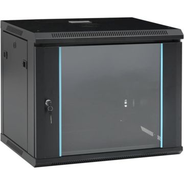 vidaXL Netwerkkast voor aan de muur 9U 19" IP20 600x450x510 mm