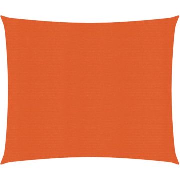 vidaXL Zonnezeil 160 g/m² 2,5x3 m HDPE oranje