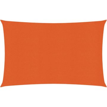 vidaXL Zonnezeil 160 g/m² 2,5x4 m HDPE oranje