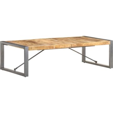 vidaXL Salontafel 140x70x40 cm ruw mangohout