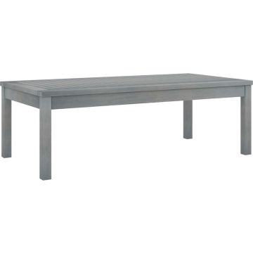 vidaXL Salontafel 100x50x33 cm massief acaciahout grijs