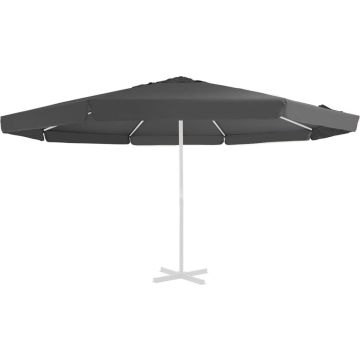 vidaXL Vervangingsdoek voor parasol 500 cm antracietkleurig