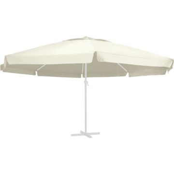 vidaXL Vervangingsdoek voor parasol 600 cm zandkleurig