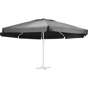 vidaXL Vervangingsdoek voor parasol 600 cm antracietkleurig