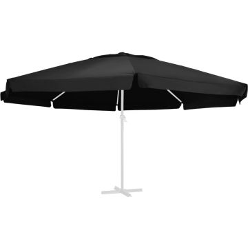 vidaXL Vervangingsdoek voor parasol 600 cm zwart