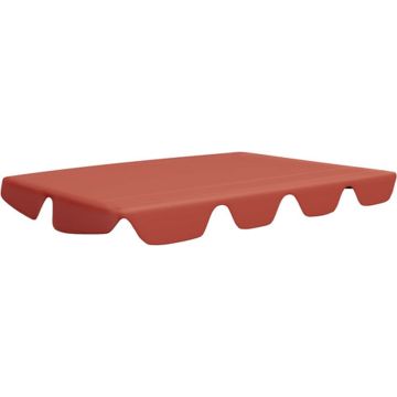 vidaXL Vervangingsluifel voor schommelbank 150/130x70/105cm terracotta