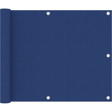 vidaXL Balkonscherm 75x400 cm oxford stof blauw