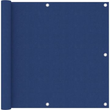 vidaXL Balkonscherm 90x400 cm oxford stof blauw