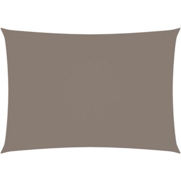 vidaXL Zonnescherm rechthoekig 2x4 m oxford stof taupe