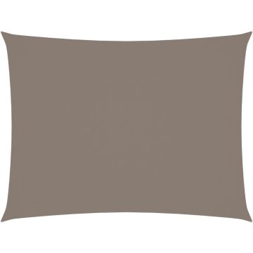 vidaXL Zonnescherm rechthoekig 5x6 m oxford stof taupe