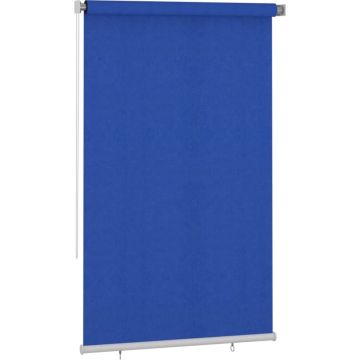 vidaXL Rolgordijn voor buiten 140x230 cm HDPE blauw