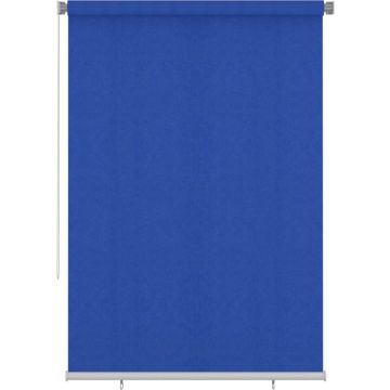 vidaXL Rolgordijn voor buiten 160x230 cm HDPE blauw