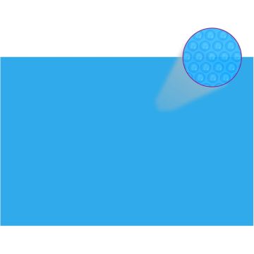 vidaXL Zwembadhoes rechthoekig 600x400 cm PE blauw
