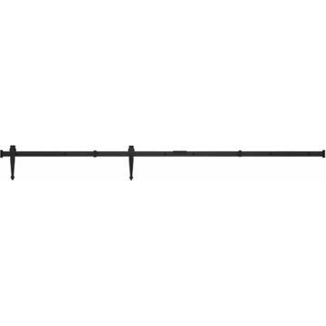 vidaXL Ophangset voor minischuifdeur 152 cm koolstofstaal