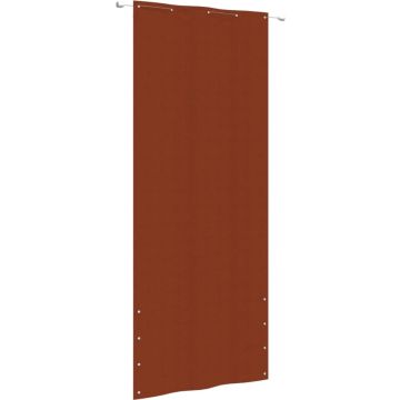 vidaXL Balkonscherm 100x240 cm oxford stof terracottakleurig