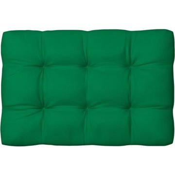 vidaXL Palletkussen 120x80x12 cm stof groen