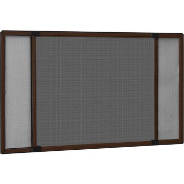 vidaXL Raamhor uitschuifbaar (75-143)x50 cm bruin