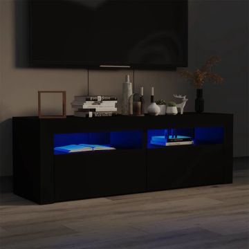 vidaXL Tv-meubel met LED-verlichting 120x35x40 cm zwart