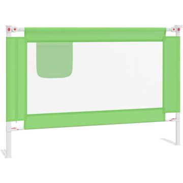 vidaXL Bedhekje peuter 100x25 cm stof groen