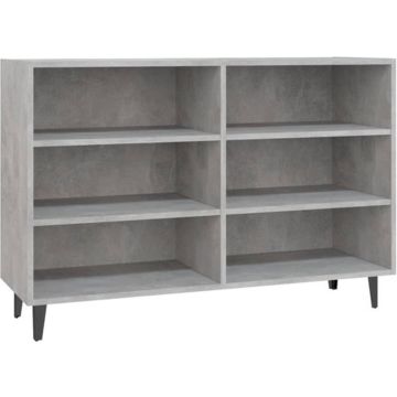 vidaXL Dressoir 103,5x35x70 cm spaanplaat betongrijs